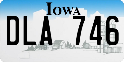 IA license plate DLA746