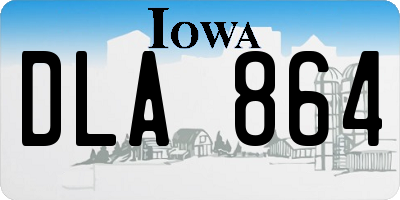 IA license plate DLA864