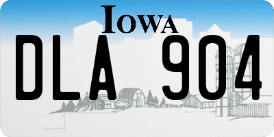 IA license plate DLA904