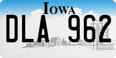IA license plate DLA962