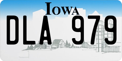 IA license plate DLA979