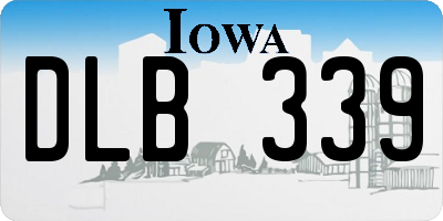 IA license plate DLB339