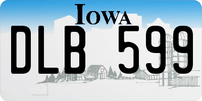 IA license plate DLB599