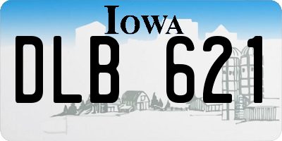 IA license plate DLB621