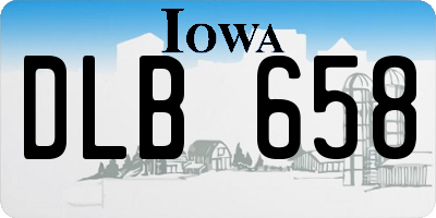 IA license plate DLB658