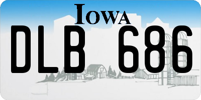 IA license plate DLB686