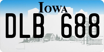 IA license plate DLB688