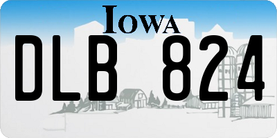 IA license plate DLB824