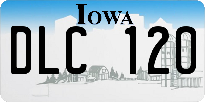 IA license plate DLC120