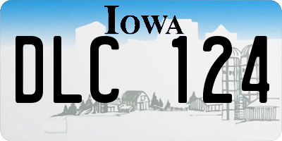 IA license plate DLC124