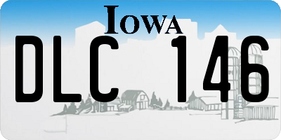 IA license plate DLC146