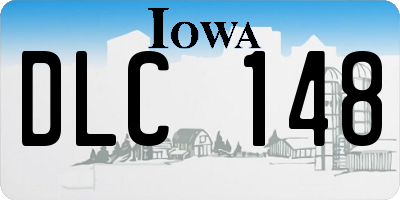 IA license plate DLC148