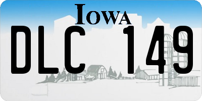 IA license plate DLC149