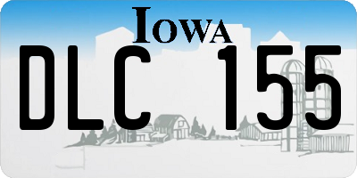 IA license plate DLC155
