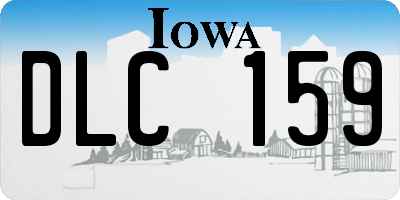 IA license plate DLC159