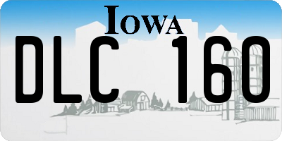 IA license plate DLC160
