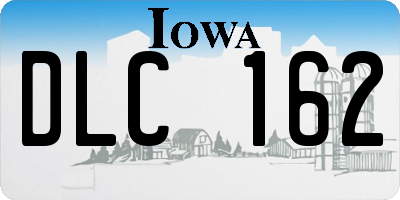 IA license plate DLC162