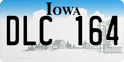 IA license plate DLC164