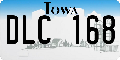 IA license plate DLC168