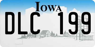 IA license plate DLC199