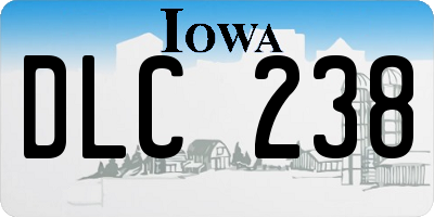 IA license plate DLC238