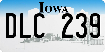 IA license plate DLC239