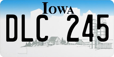 IA license plate DLC245