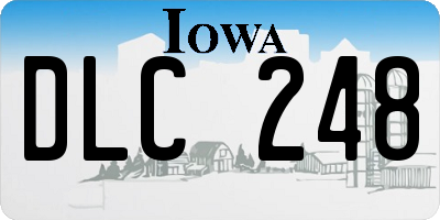 IA license plate DLC248