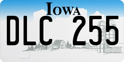 IA license plate DLC255