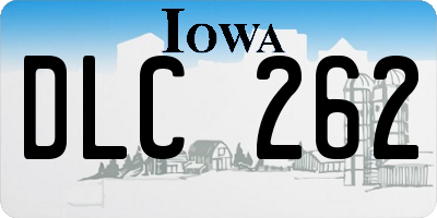 IA license plate DLC262