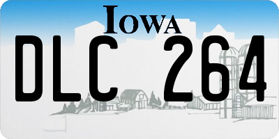 IA license plate DLC264