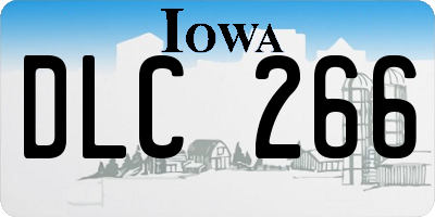 IA license plate DLC266
