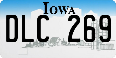 IA license plate DLC269