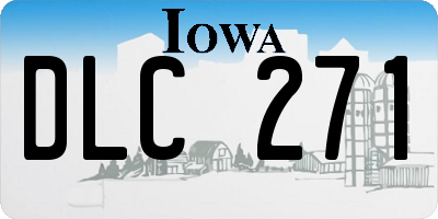 IA license plate DLC271