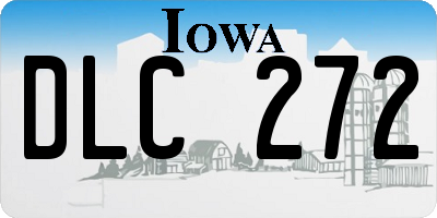 IA license plate DLC272