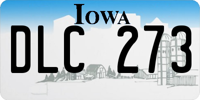 IA license plate DLC273