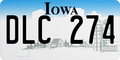 IA license plate DLC274