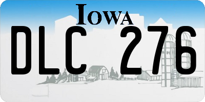 IA license plate DLC276
