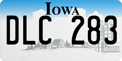 IA license plate DLC283