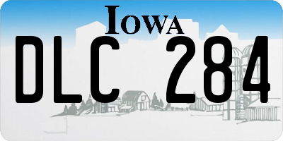 IA license plate DLC284
