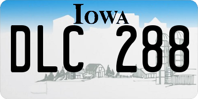 IA license plate DLC288