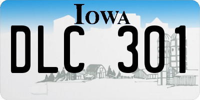IA license plate DLC301