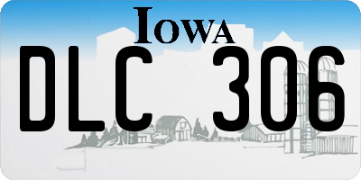 IA license plate DLC306