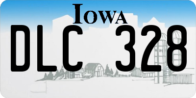 IA license plate DLC328