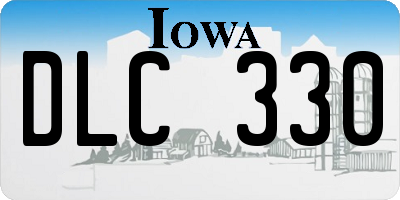 IA license plate DLC330