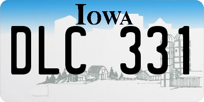 IA license plate DLC331