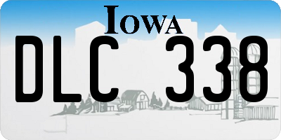 IA license plate DLC338