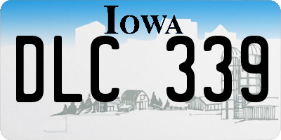 IA license plate DLC339