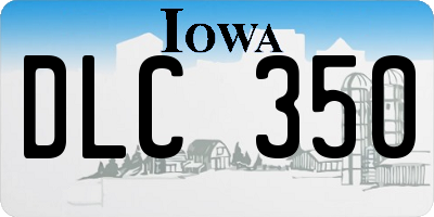 IA license plate DLC350