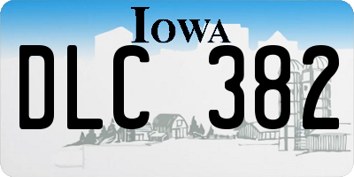 IA license plate DLC382